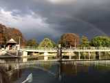 Storm Coulds over Sunbury Weir